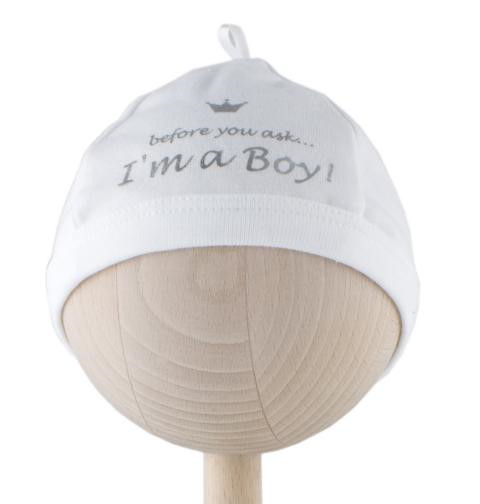 Mütze 'I am a boy'