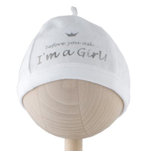 Mütze 'I am a girl'