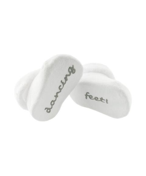 Sock white 'Dancing feet'