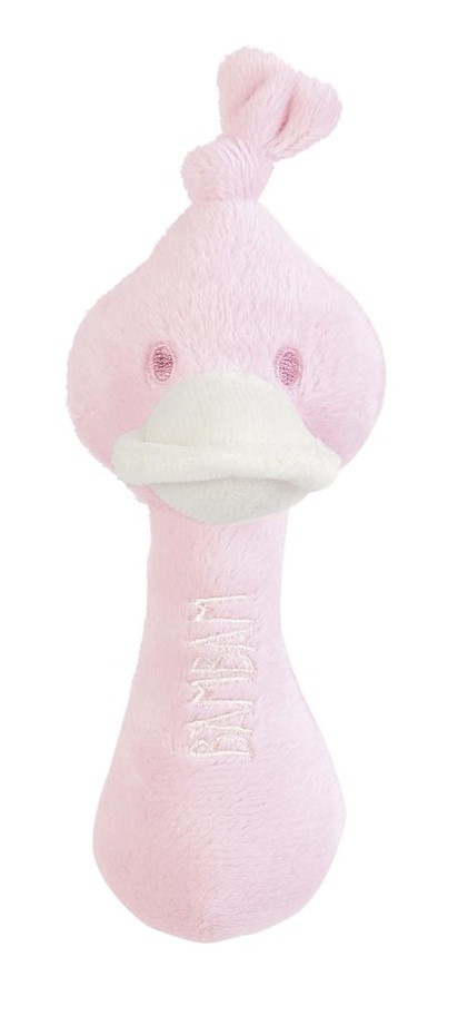 Duck Rattle Soft Pink