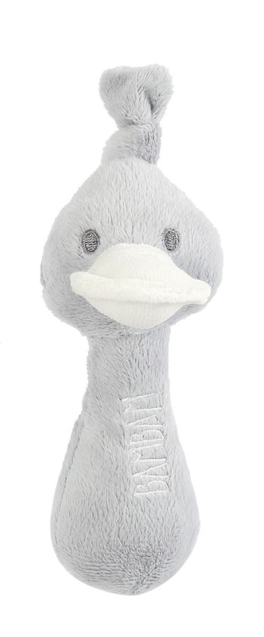Duck Rattle Soft Grey
