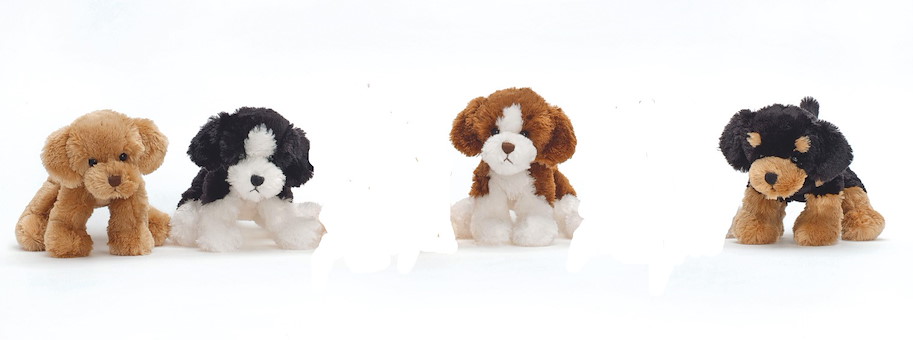 Hunde 18 cm 4-fach sortiert