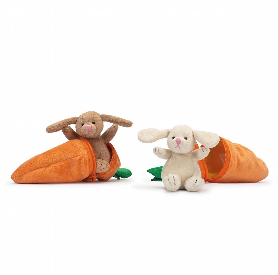 Rabbit in Carrot, small, 2 col.