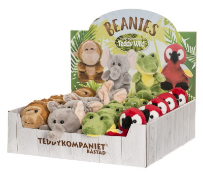 Teddy Wild Beanies- Displaybox, 4 diff.