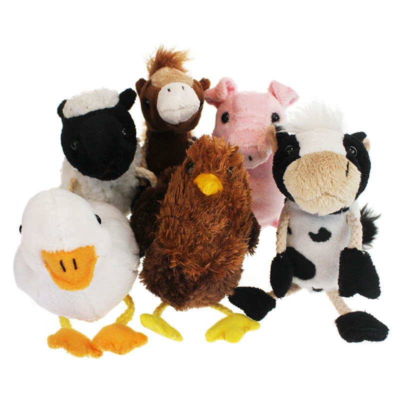 Finger Puppets Farm Animals Set of 6