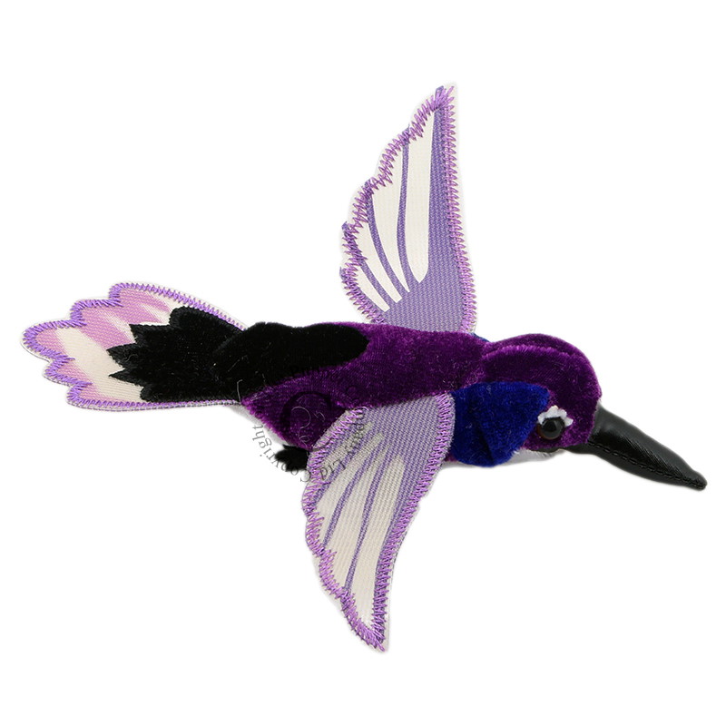 Finger Puppets Hummingbird (Purple)