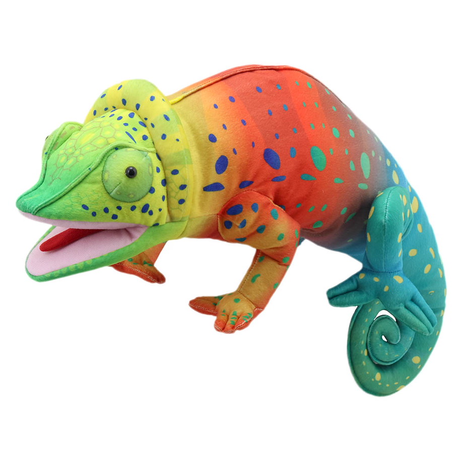 Handpuppe Chamäleon ca. 60 cm