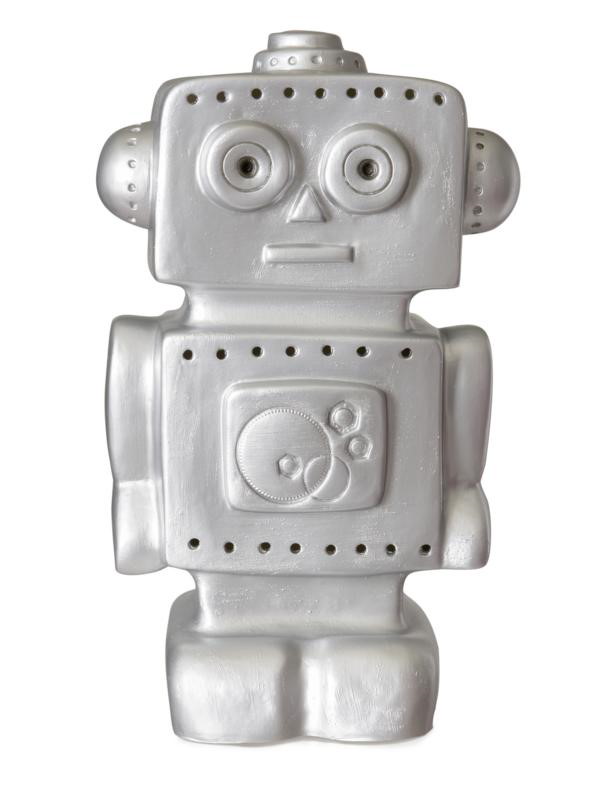 Nachtlicht Roboter Silber