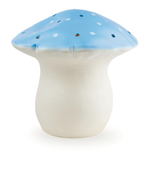 Nachtlicht grosser Pilz blau