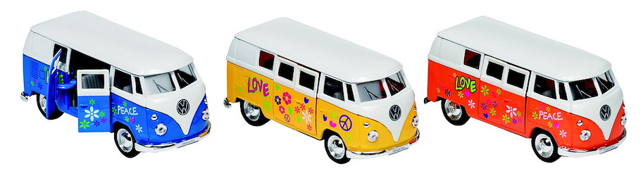 Volkswagen T1 Bus (1963), Spritzguss, 1:34-39
