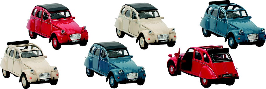 Citroen 2CV (1979), Spritzguss, 1:34-39