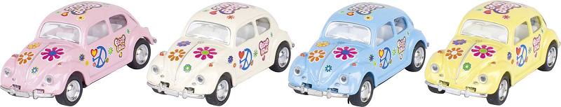 Volkswagen Käfer (1967) mit Druck,Spritzguß, 1:64