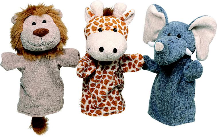 Handpuppen Wilde Tiere