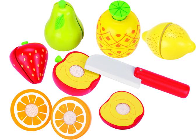 Obst mit Klettverbindung