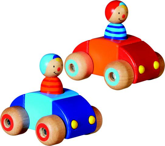 Fahrzeuge mit Männchen und Hupe