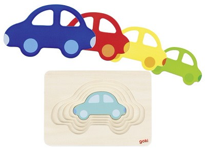 Schichtenpuzzle Auto