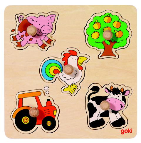 Steckpuzzle Auf dem Land, goki basic.