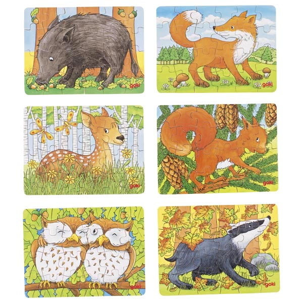 Minipuzzle Waldtiere