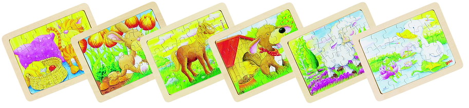 Einlegepuzzle Tiere II