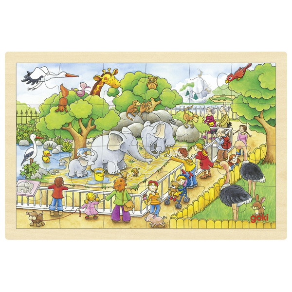 Einlegepuzzle Zoobesuch