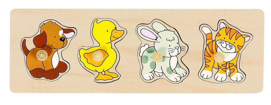 Hund, Ente,... Steckpuzzle