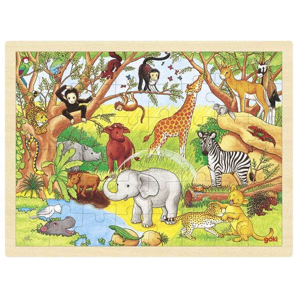 Einlegepuzzle Afrika