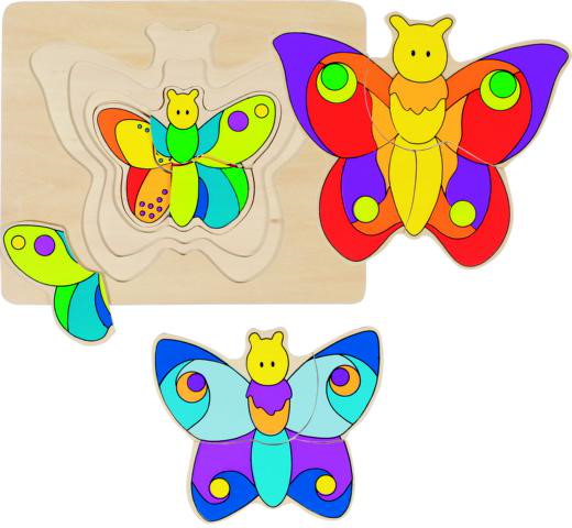Schichtenpuzzle Schmetterling