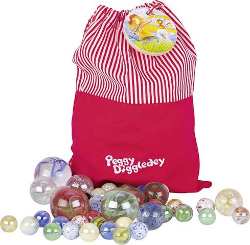 Mein Murmelbeutel mit 50 Murmeln, Peggy Diggledey