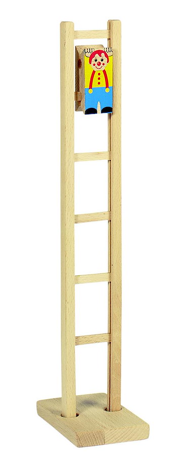 Klettermax Climbi auf der Leiter