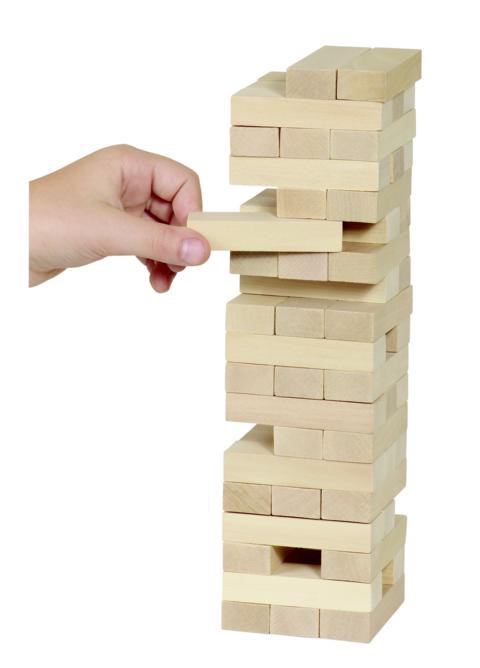 Geschicklichkeitsspiel Wackelturm