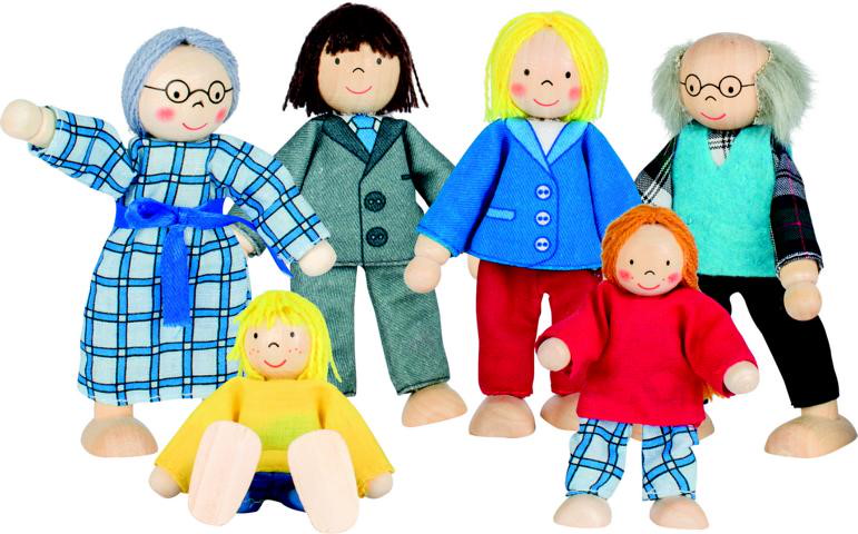 Biegepuppen City Familie