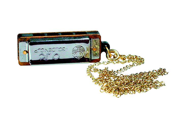 Mini-Mundharmonika mit Kette