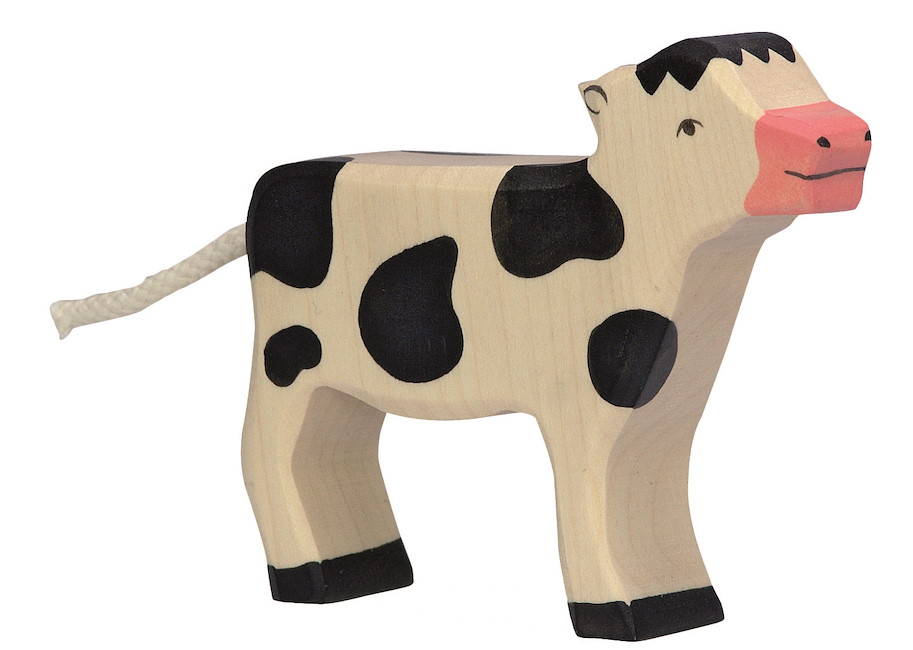 Kalb, stehend, schwarz
