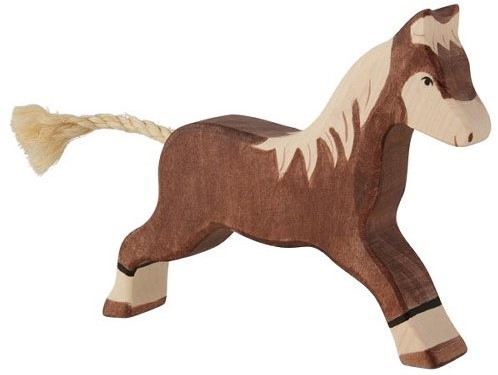 Pferd, laufend, dunkelbraun