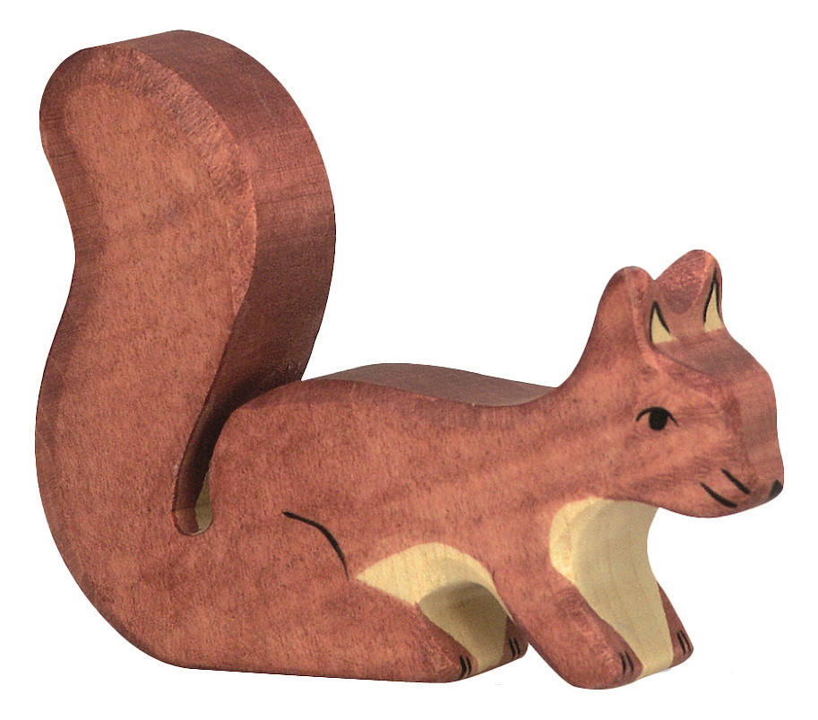 Eichhörnchen, stehend, braun