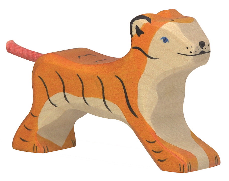 Tiger, klein, laufend