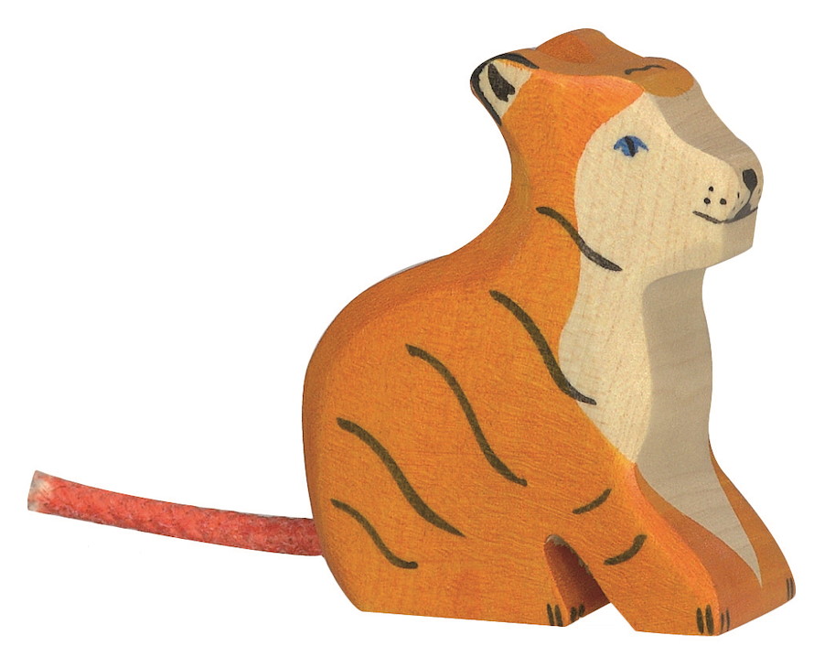 Tiger, klein, sitzend