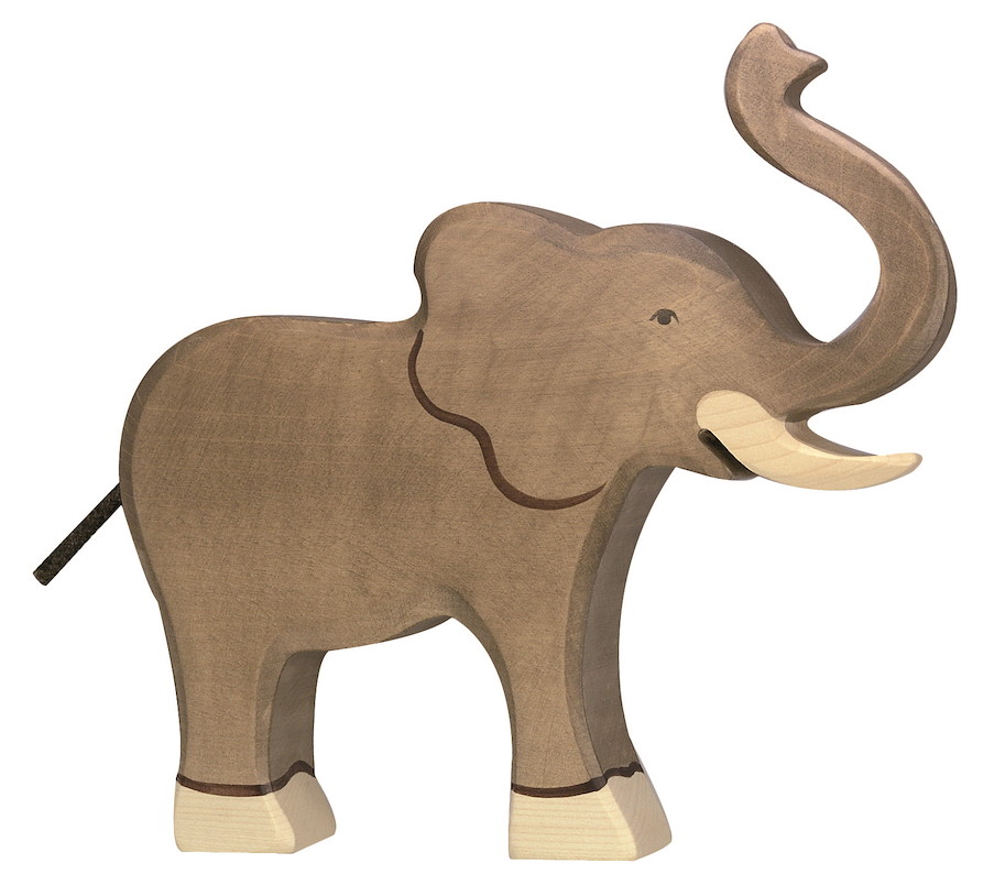 Elefant, Rüssel hoch