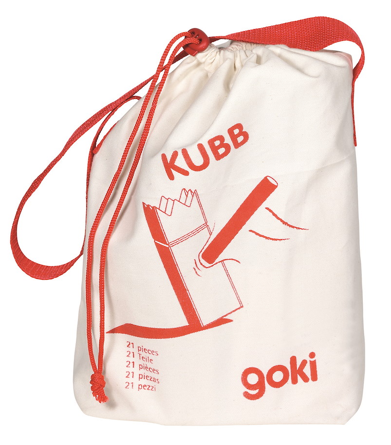 Wikingerspiel Kubb, im Baumwollbeutel