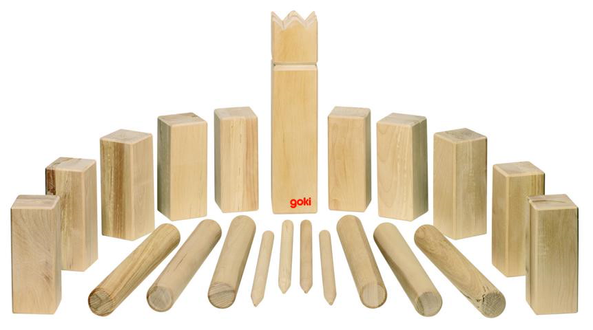 Wikingerspiel Kubb, im Baumwollbeutel