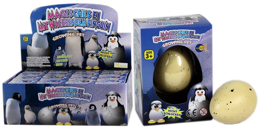 Schlüpfeier Magic Pinguin
