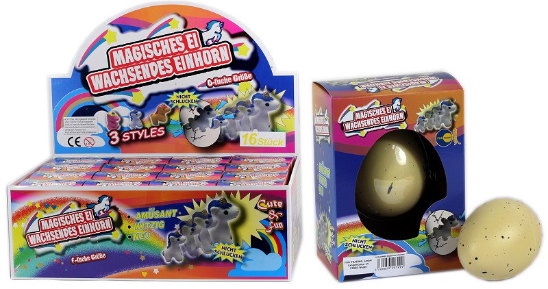 Schlüpfeier Magic Einhorn