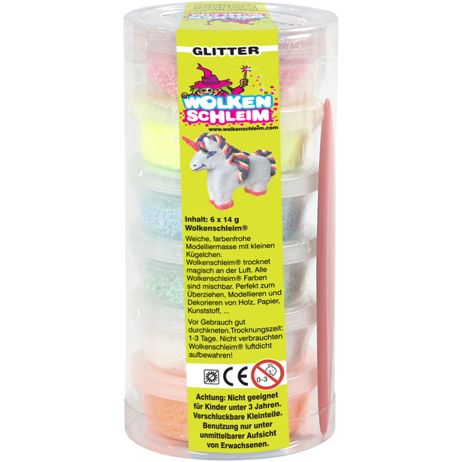 Wolkenschleim Glitzer Set