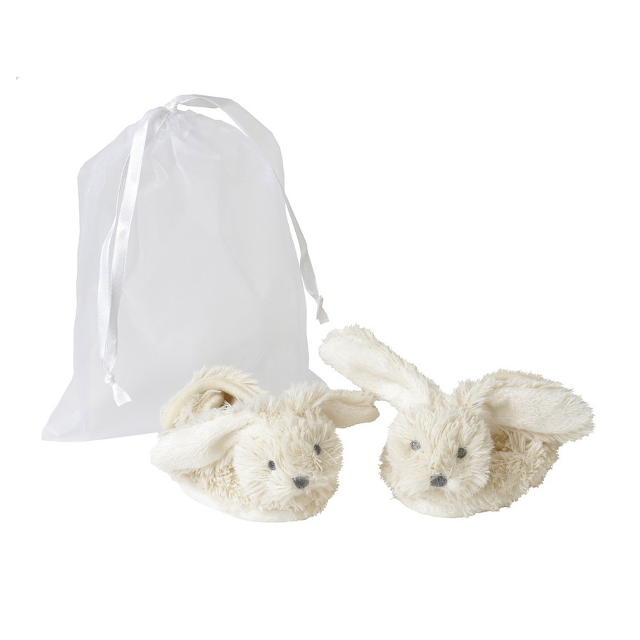 Ivory Hase Richie Slippers in organza bag