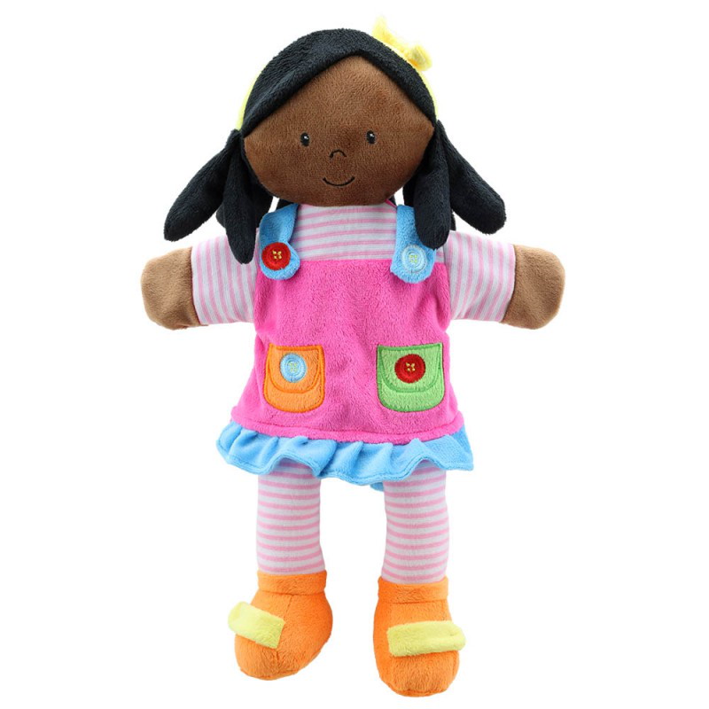 Handpuppe Story Tellers Mädchen dunkel 38 cm