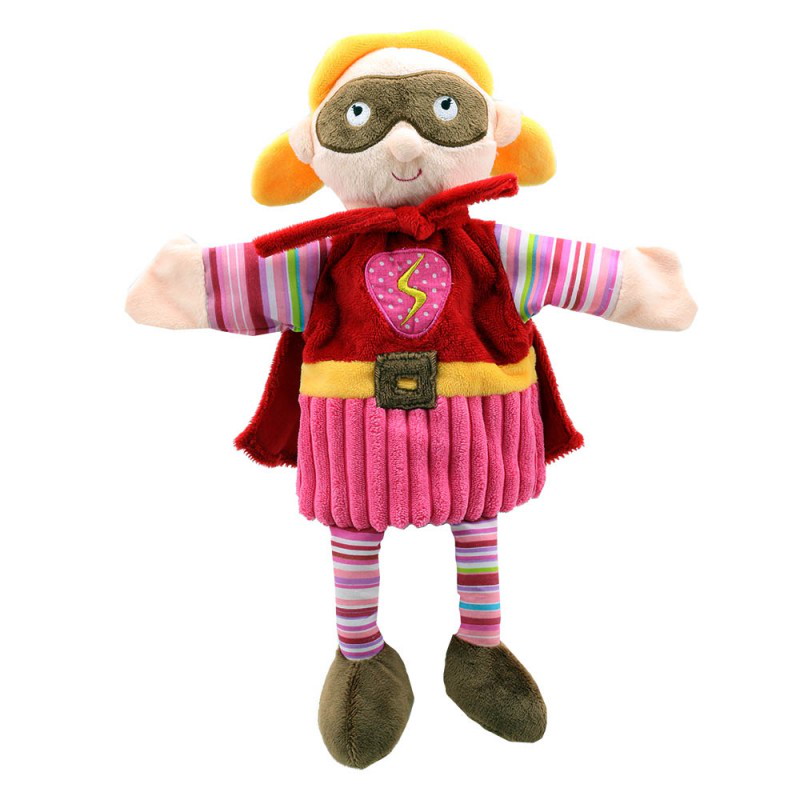 Handpuppe Story Tellers Superheld pink 38 cm