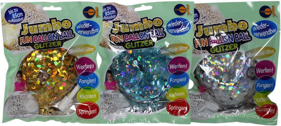 Fun Ballon Ball Glitzer