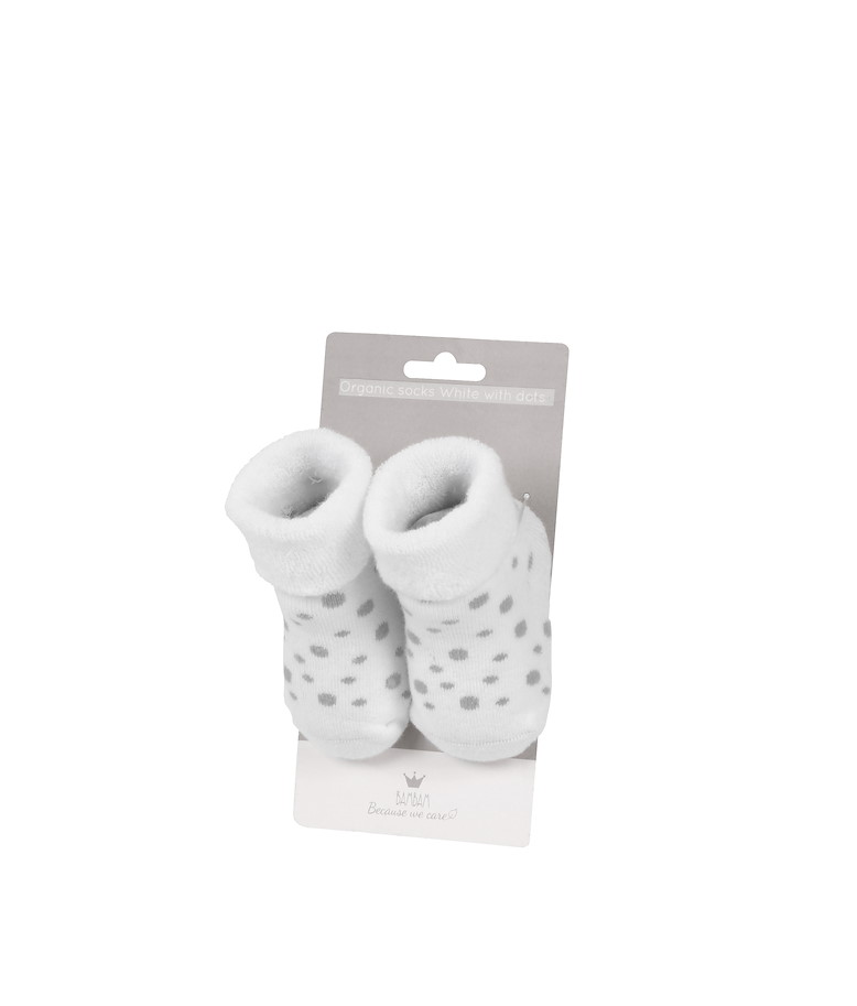 Socken weiss aus Bio-Baumwolle, 0 - 3 Monate