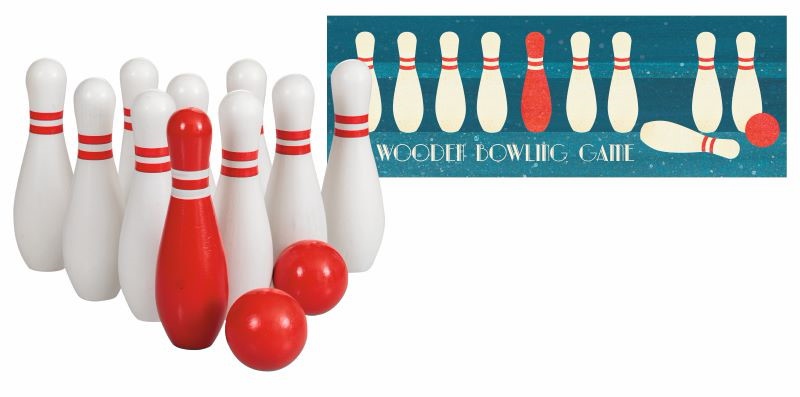 Wooden Bowling Game