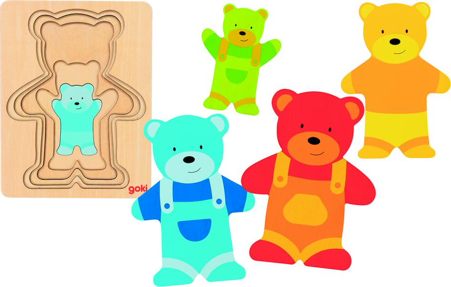 Schichtenpuzzle Bär